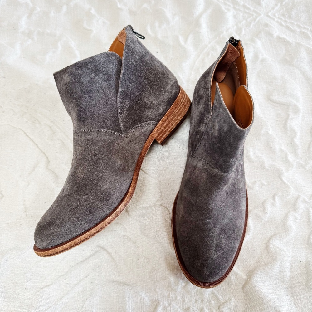 Kork-Ease Gray Ankle Boots - Picture 6 of 11